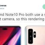 Samsung GALAXY NOTE 10 disappoints the front camera