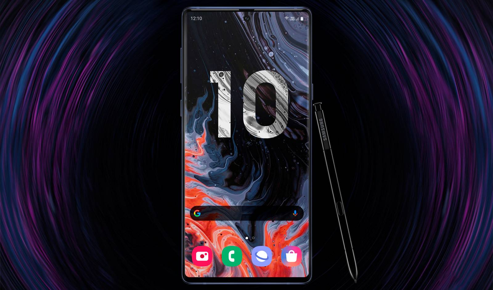 Wygląd ekranu Samsunga GALAXY NOTE 10