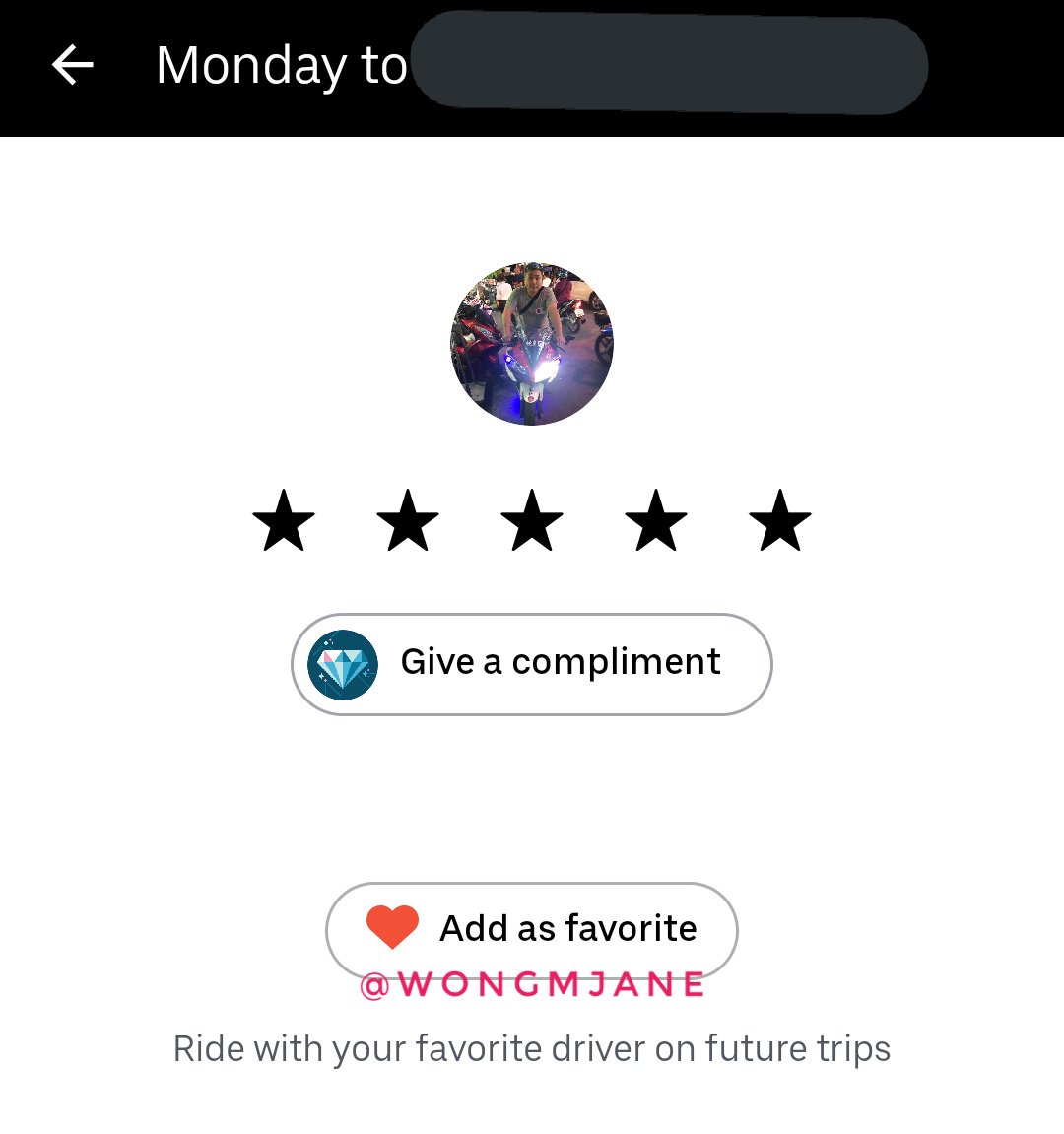 UBER favoriter favoritförare