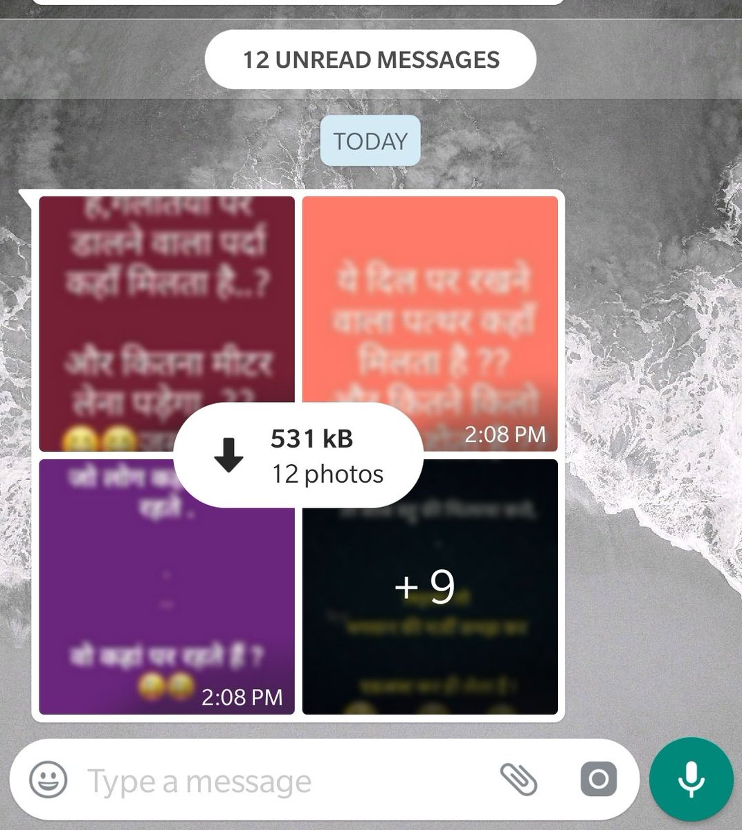 Taille du numéro des images WhatsApp