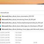 Windows 10 searches File Explorer