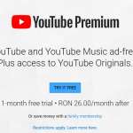Prix ​​YouTube Music Premium Roumanie