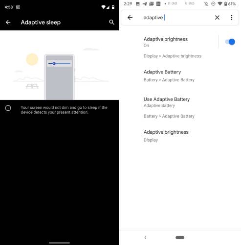 Autonomia di attenzione di Android Q