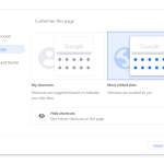 Google Chrome themes shortcuts