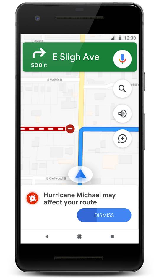 Google Maps alerta tornade