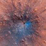 Planet Mars kraterbild