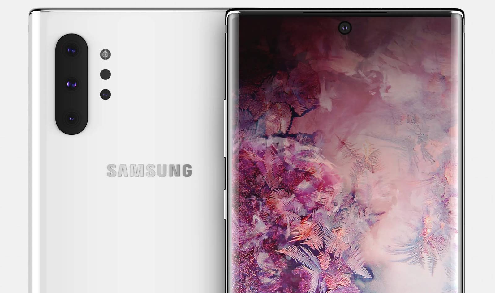 Samsung GALAXY Note 10 PRO shows phone