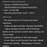 Samsung GALAXY S9 update