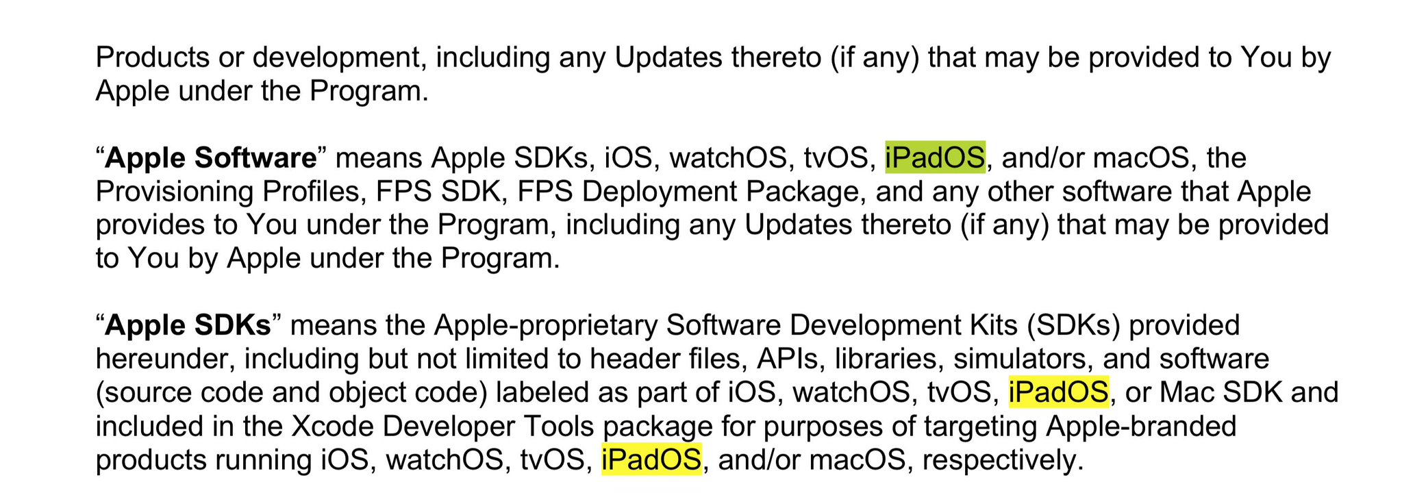 iPadOS apple