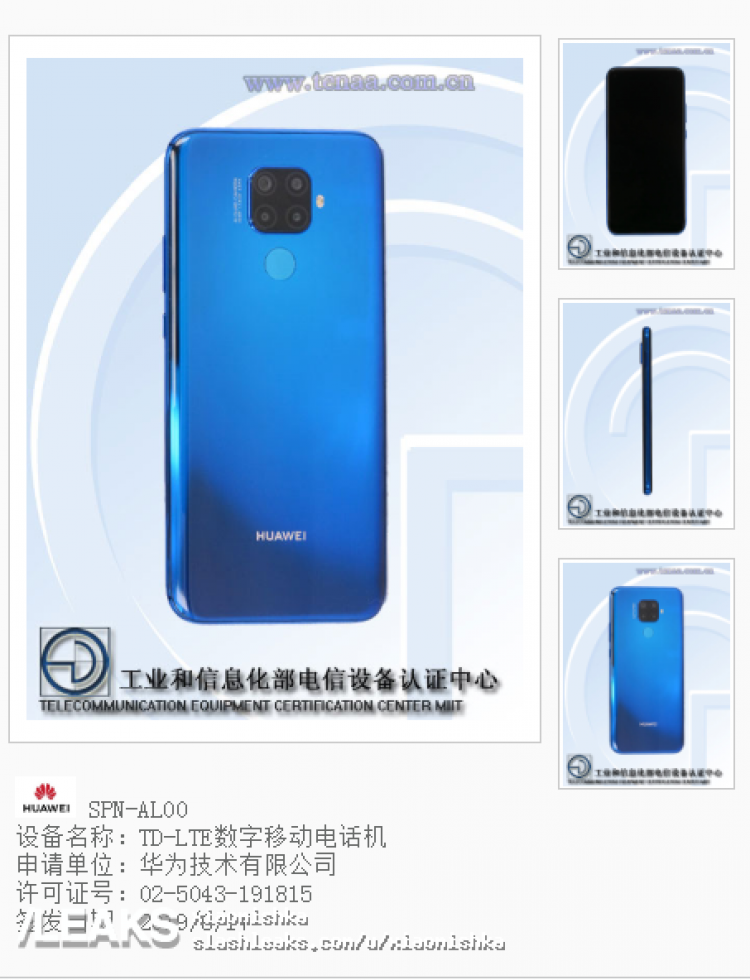 Huawei MATE 30 LITE houdt vast