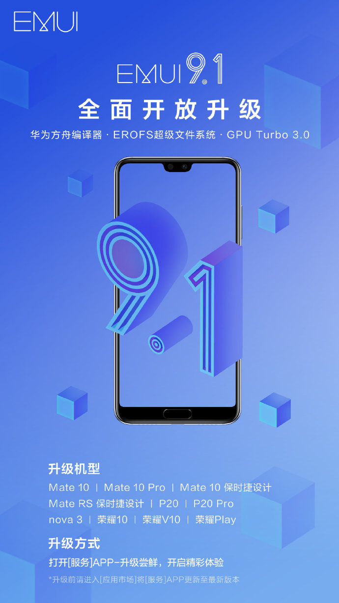 Huawei actualiza modelos android 9