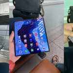 New Images Huawei MATE X used Huawei CEO airport