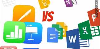 Office 365 Google Docs iWork KIELLETTY Saksassa