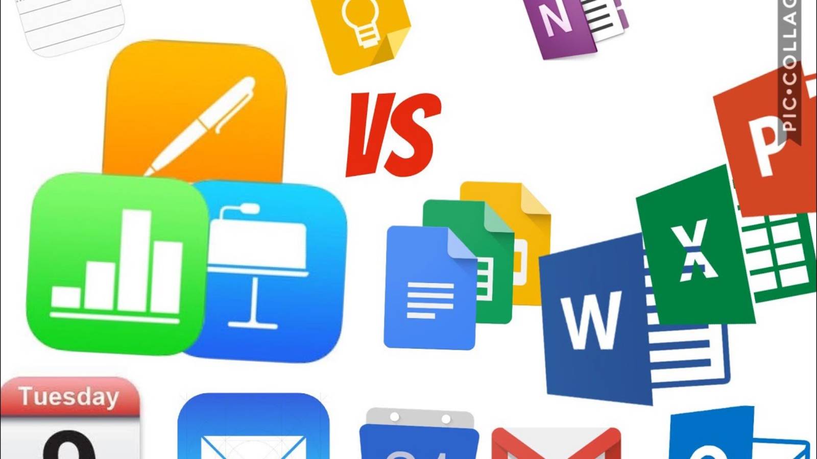 Office 365 Google Docs iWork KIELLETTY Saksassa