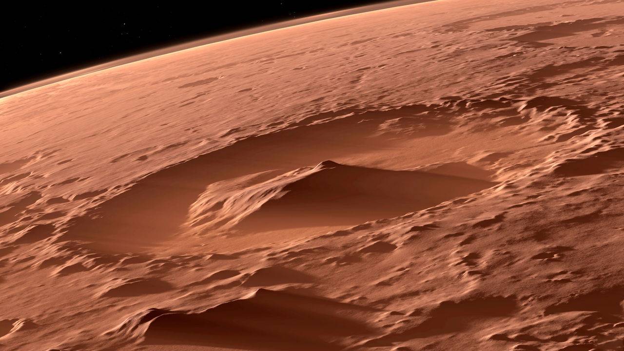 Planeet Mars Kom Astronauten