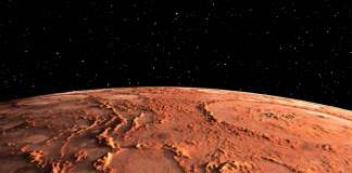 Planeta Marte piele oase 3d video