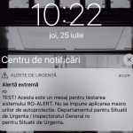RO-ALERT. Today I received the FIRST Alert Message on the iPhone image