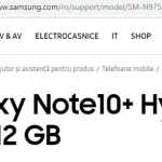 Samsung GALAXY NOTE 10 Plus OFFICIELLT BEKRÄFTAD i Rumänien bevis