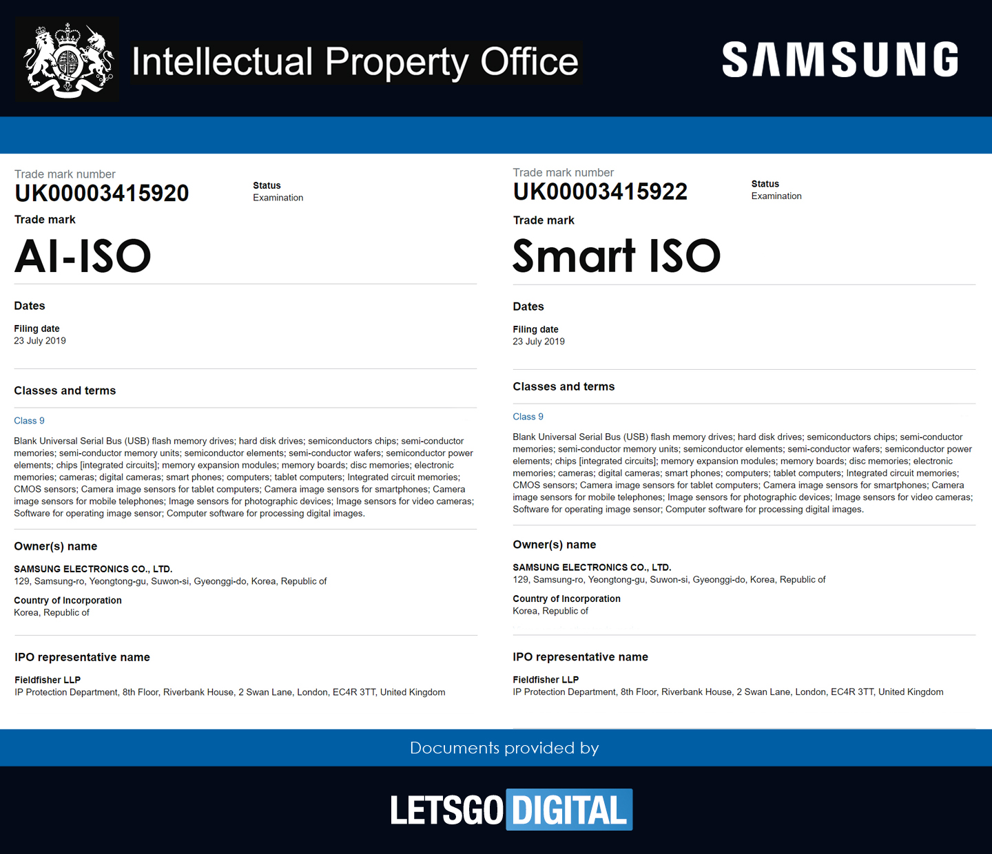 Samsung GALAXY S10 ai iso smart iso note 10 marca