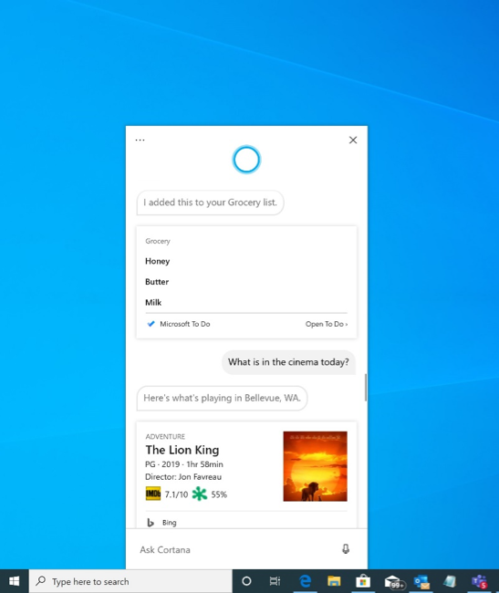 Wijziging in Windows 10 OFFICIEEL doorgevoerd in Microsoft cortana