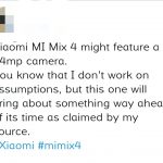Xiaomi Mi Mix 4 camera noua