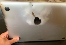 macbook pro 15 inch explodat baterie