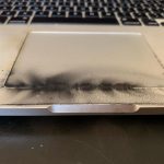 batteria bruciata esplosa del macbook pro 15 pollici
