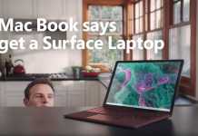 Barbatul numit Mac Book Promoveaza Microsoft Surface Laptop (VIDEO)