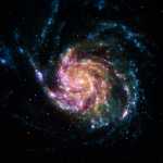GODMOTHER. AMAZING PHOTO Celebrates 16 years of the Spitzer wheel galaxy telescope