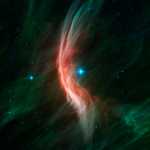 meter. GEWELDIGE FOTO Ter ere van het 16-jarig bestaan ​​van de gigantische golfster van de Spitzer Telescope