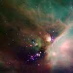 GUDMOR. FANTASTISK FOTO Firar 16 år av Spitzer Telescope babystjärnor