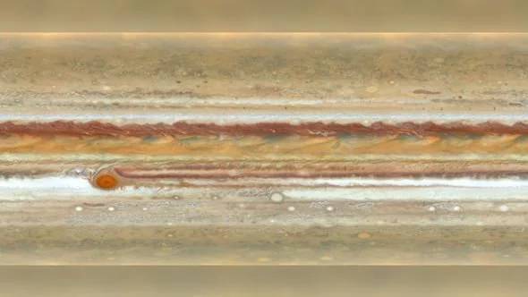 NASA. UIMITOR, Imaginea IMPRESIONANTA de pe Planeta Jupiter furtuni