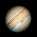 KUMMITÄTI. MAHTAVA, MAHTAVA Kuva planeetta Jupiter red dot