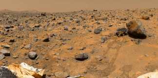 Planet Mars. FANTASTISCHES 360-Grad-Oberflächenbild