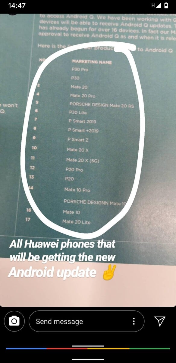 Les téléphones Huawei font partie de la liste des MEILLEURES NOUVELLES de 2019