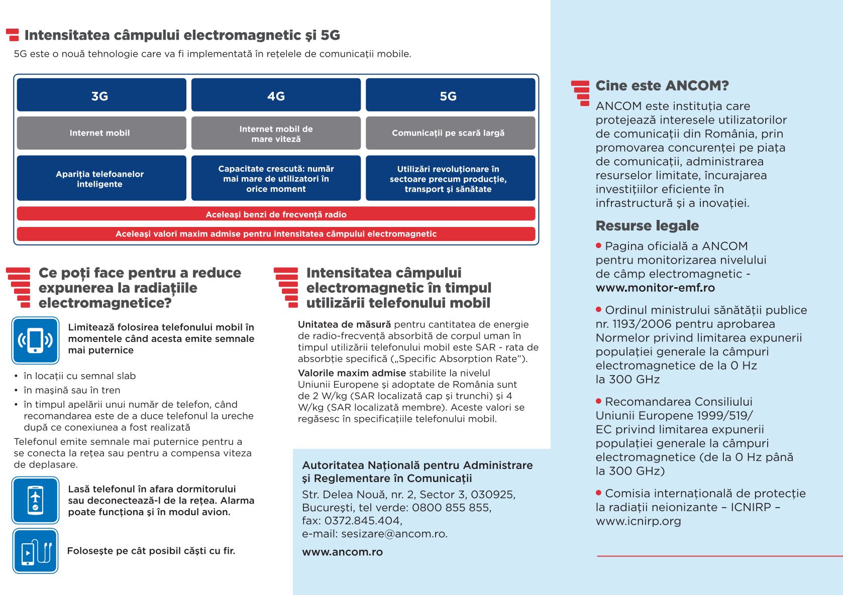 Digi Mobiel. Telekom, Vodafone, Orange ancom stralings-emf-beschermingsbrochure