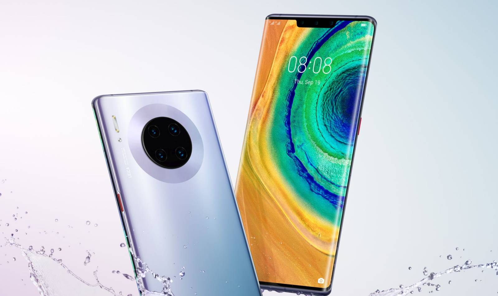 Huawei MATE 30 PRO. EXCLUSIVE, FIRST OFFICIAL Image with the Phone