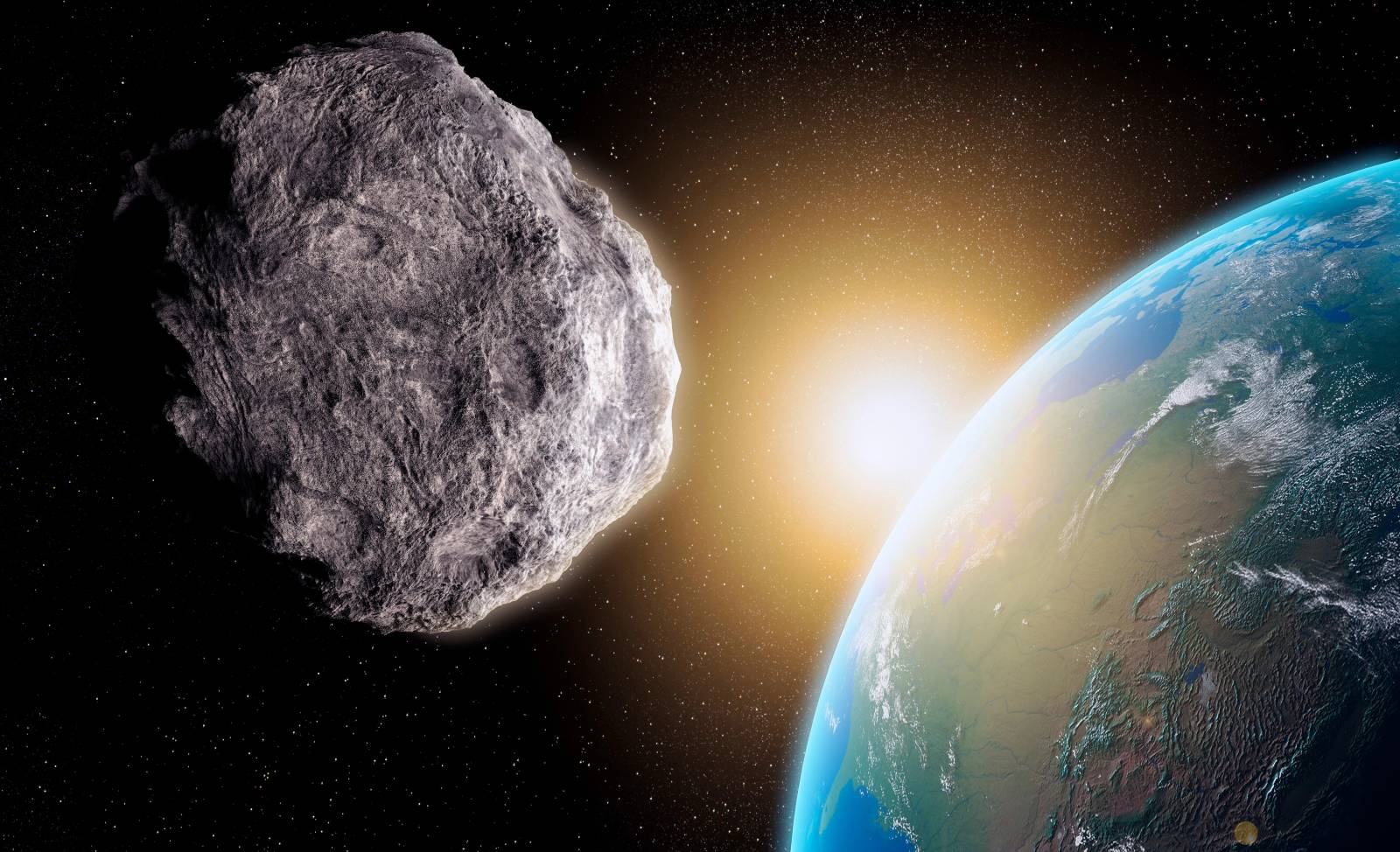 meter. ALERT, ASTEROÏDE KOMT VANDAAG MET SNELHEID NAAR DE Aarde