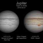 Planeta Jupiter. ASTEROID Filmat intr-un IMPACT ULUITOR (VIDEO) lumina