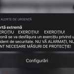 ALERTE RO. NOUVEAU Type de message d'ALERTE envoyé aux Roumains lors d'une attaque terroriste