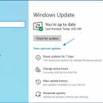 Windows 10 optional updates