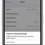 iphone 11 alerta ecran contrafacut