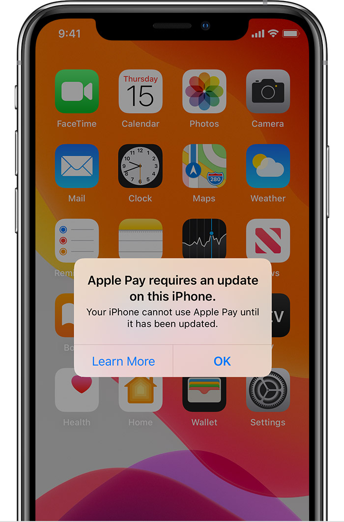 Apple Pay necesită o actualizare in iOS 13.1.3