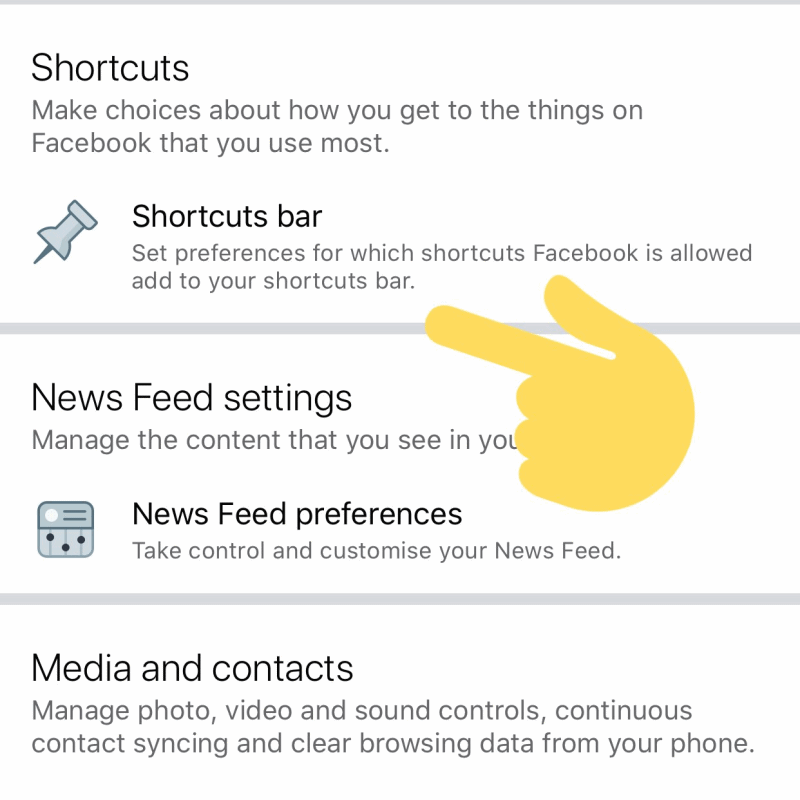 Facebook ist ERSTAUNLICH, NO ONE HOPE Shortcuts-Funktion