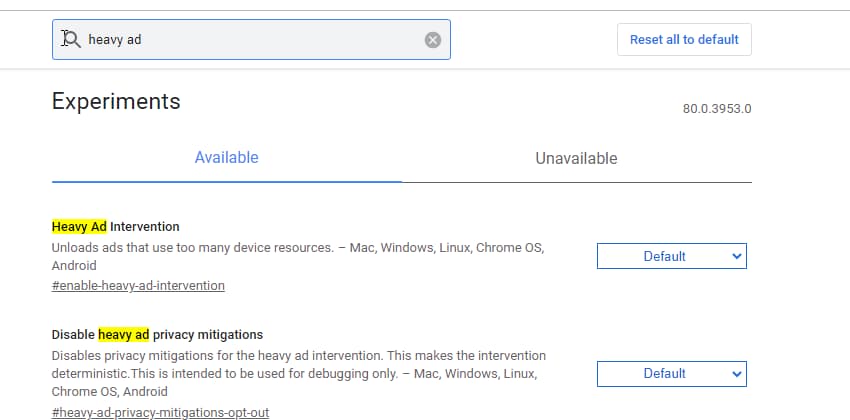 Google Chrome adblock reclame