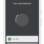 Google Pixel 4 road accident alert