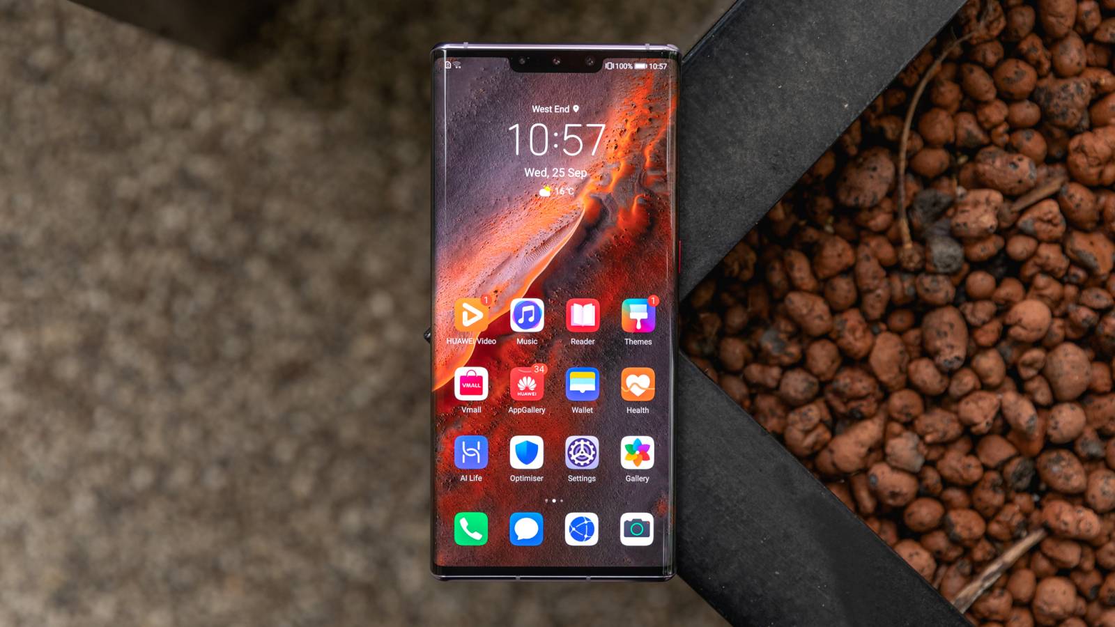 Huawei MATE 40 Pro uvirkeligt skærmskift