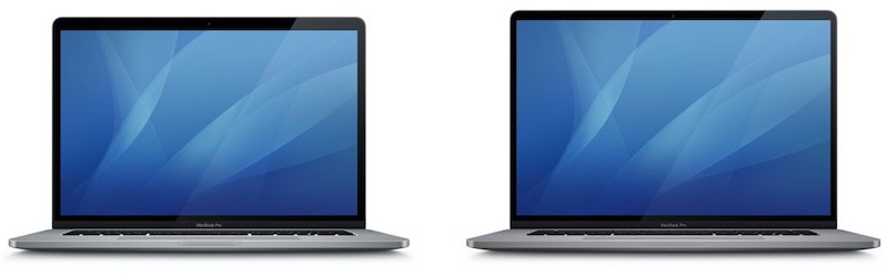 Comparación de imágenes del MacBook Pro de 16 pulgadas