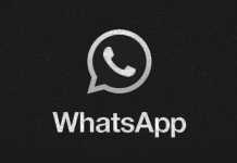 WhatsApp veste proasta dark mode