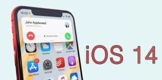 iOS 14 Concept vue divisée iphone